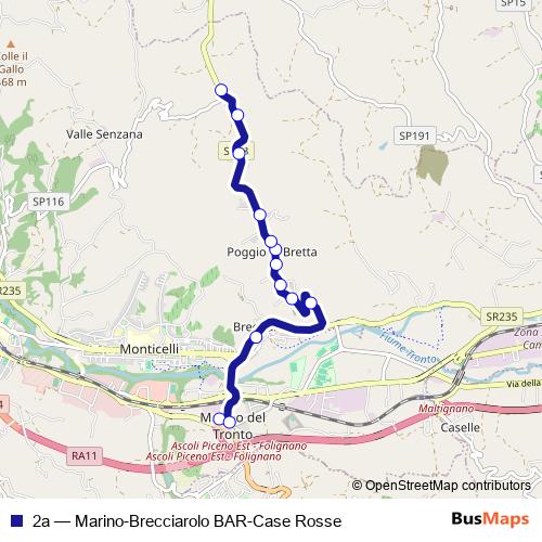 2a bus Line Map