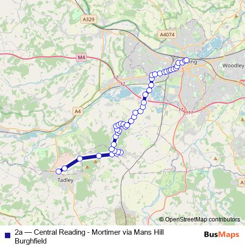 2a bus Line Map