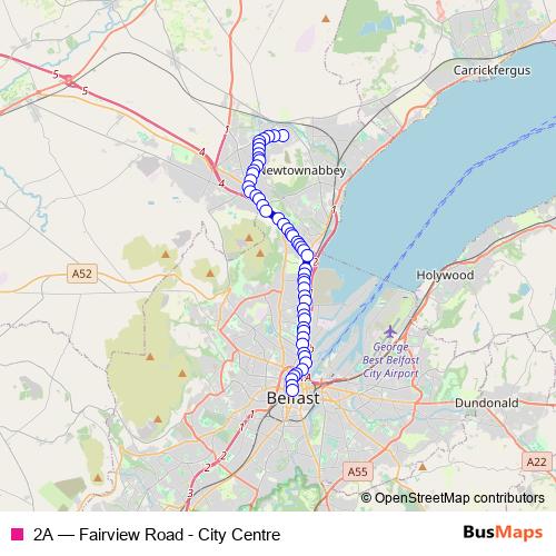 2A bus Line Map