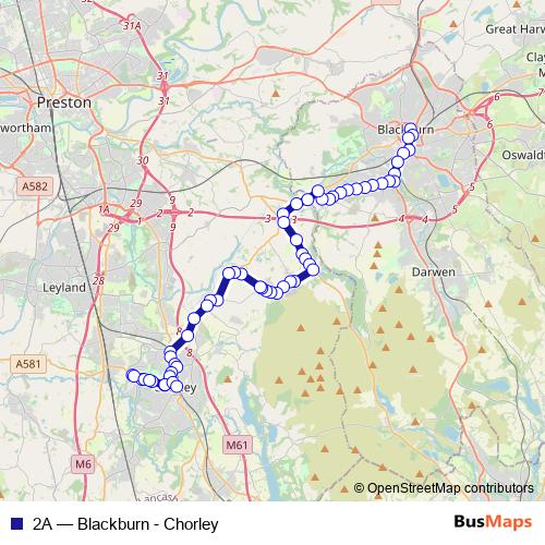 2A bus Line Map