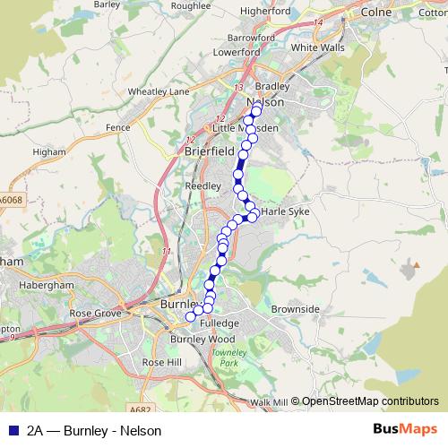 2A bus Line Map