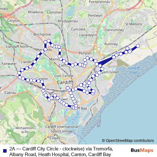 2A bus Line Map