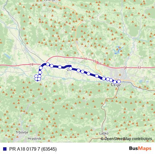 PR A18 0179 7 (63545) bus Line Map