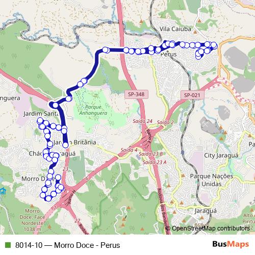 8014-10 bus Line Map
