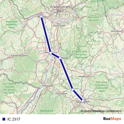 IC 2317 rail Line Map