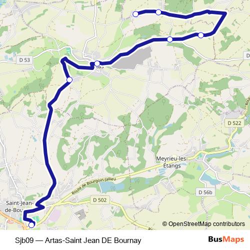 Sjb09 bus Line Map