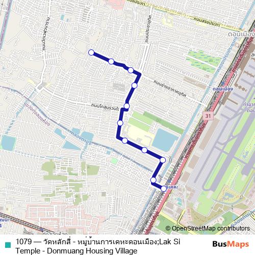 1079 bus Line Map