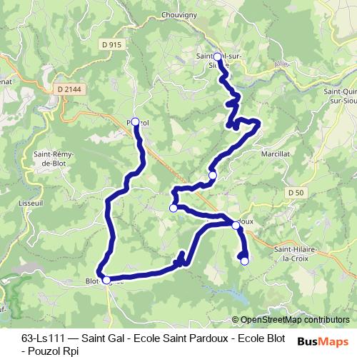 63-Ls111 bus Line Map