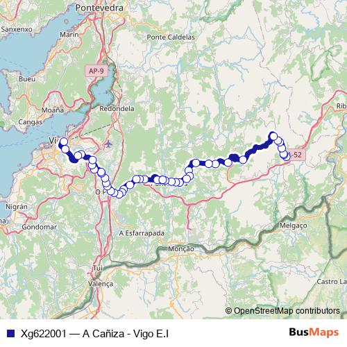 Xg622001 bus Line Map