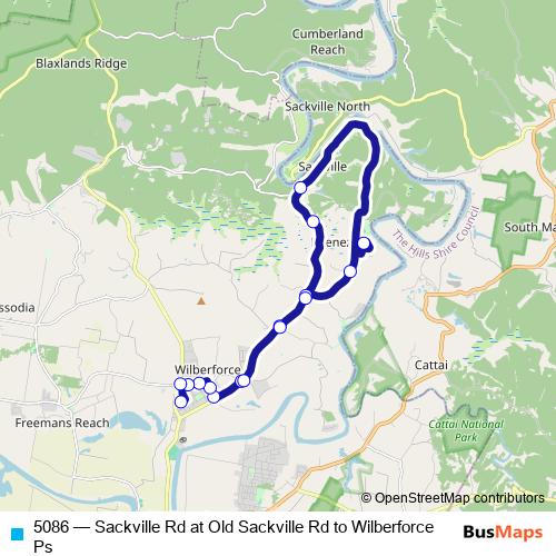 5086 bus Line Map