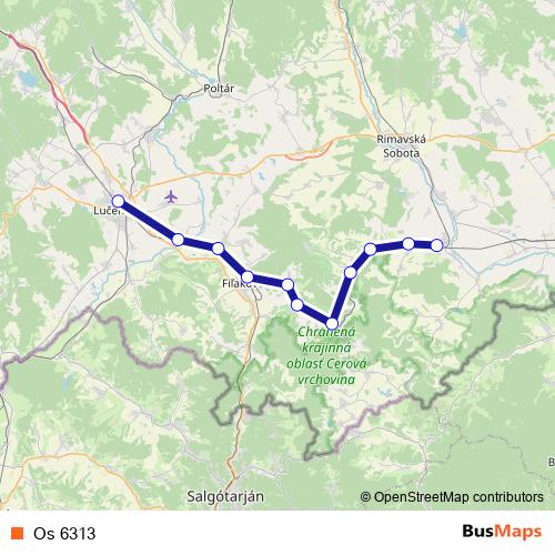 Os 6313 rail Line Map