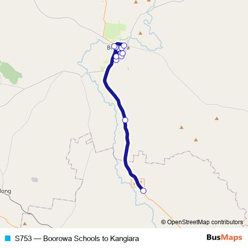 S753 bus Line Map