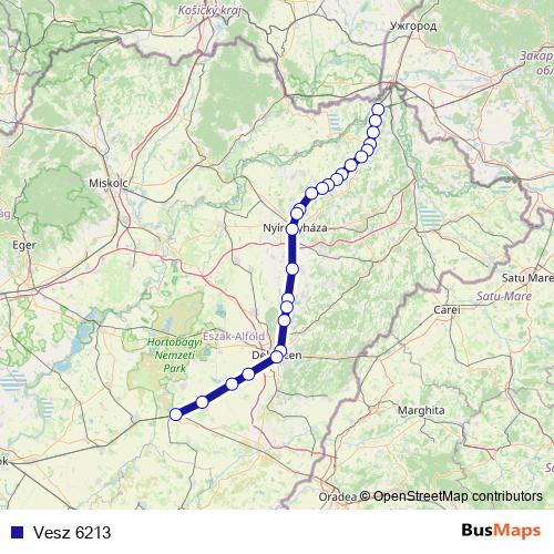 Vesz 6213 rail Line Map