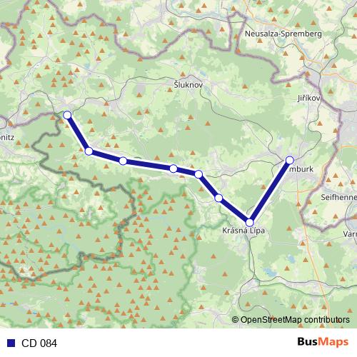 CD 084 rail Line Map