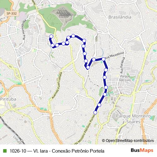 1026-10 bus Line Map