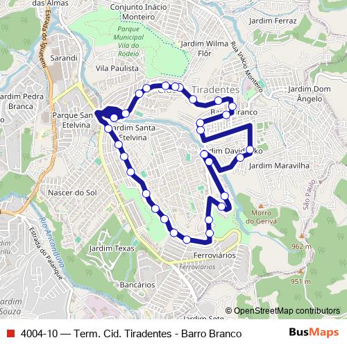 4004-10 bus Line Map