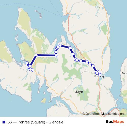 56 bus Line Map