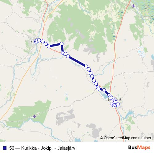 56 bus Line Map