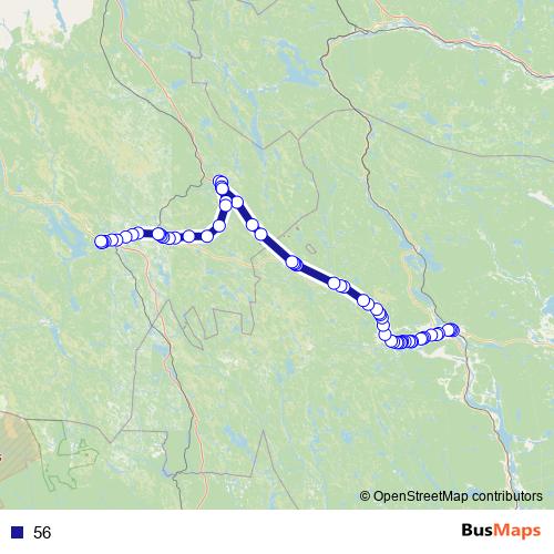 56 bus Line Map