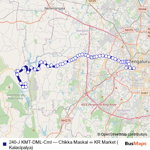 240-J KMT-DML-Cml bus Line Map