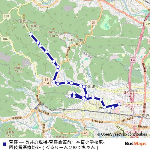 萱窪 bus Line Map