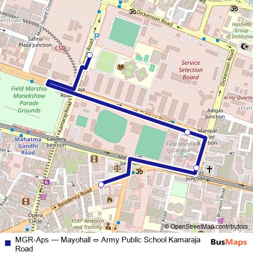 MGR-Aps bus Line Map