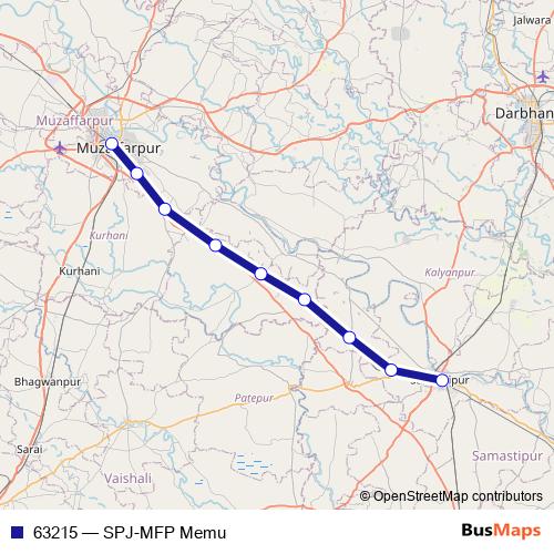 63215 rail Line Map