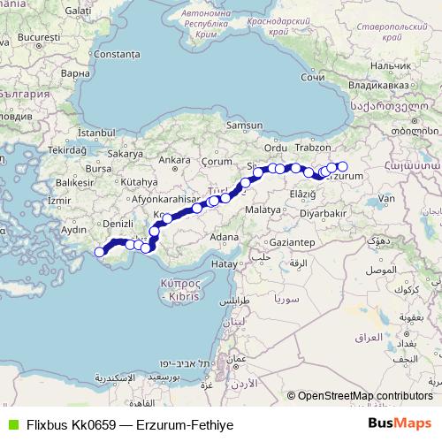 Flixbus Kk0659 bus Line Map