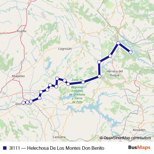 3l111 bus Line Map