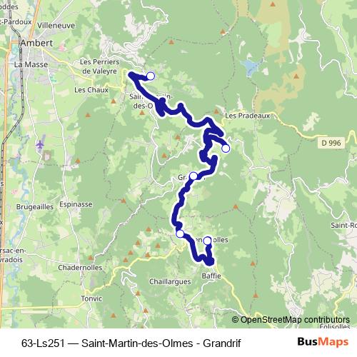 63-Ls251 bus Line Map