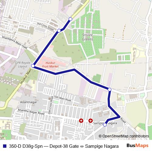 350-D D38g-Spn bus Line Map