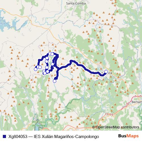 Xg804053 bus Line Map