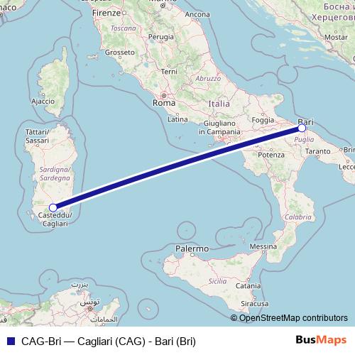 CAG-Bri air Line Map