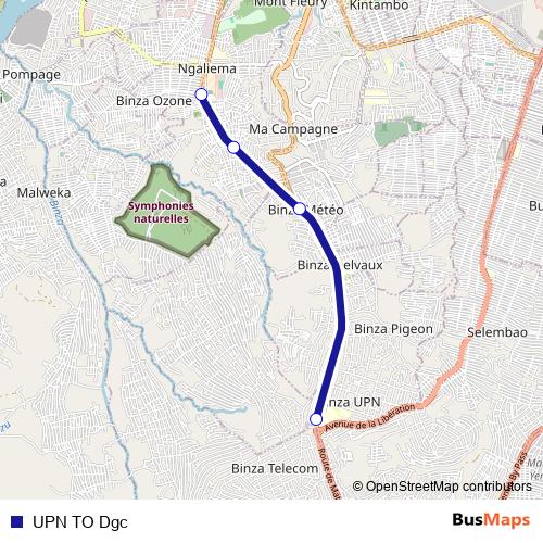 UPN TO Dgc bus Line Map