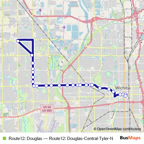 Route12: Douglas bus Line Map