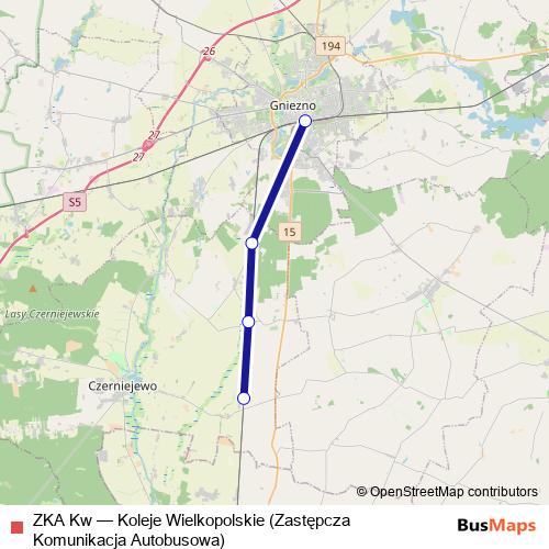ZKA Kw bus Line Map