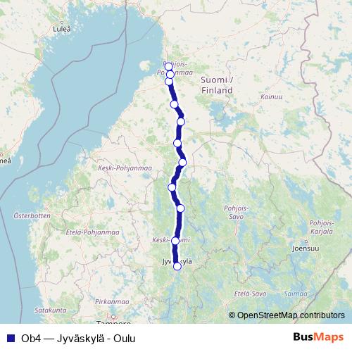 Ob4 bus Line Map