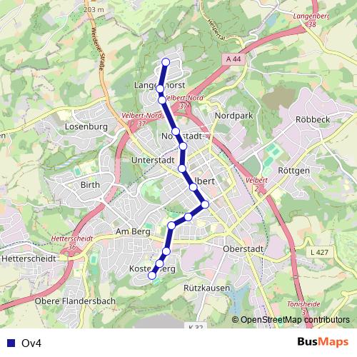 Ov4 bus Line Map