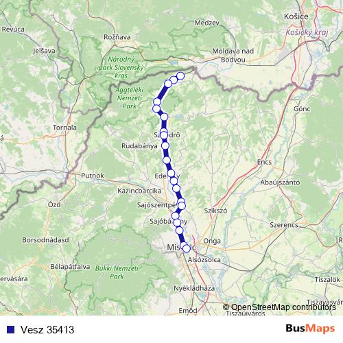 Vesz 35413 rail Line Map