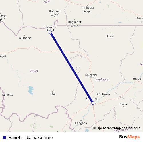 Bani 4 bus Line Map