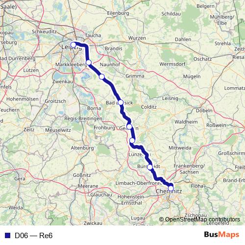 D06 rail Line Map