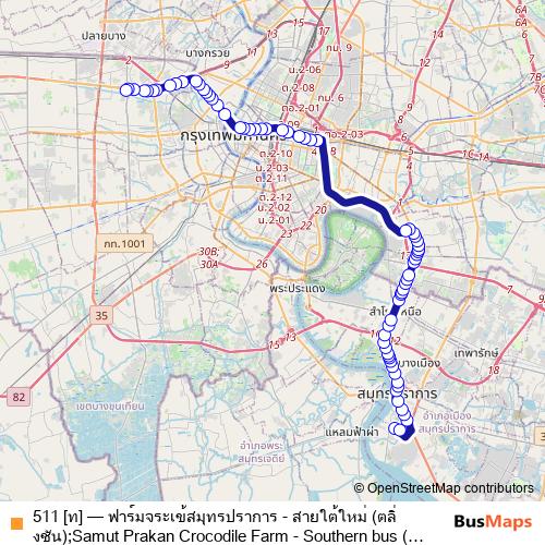 511 [ท] bus Line Map