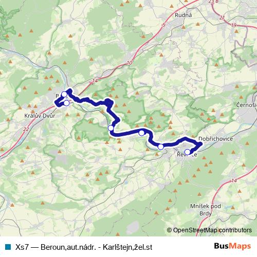 Xs7 bus Line Map