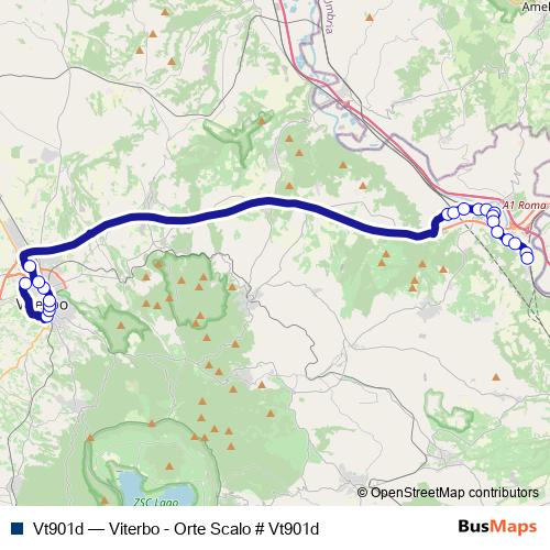 Vt901d bus Line Map