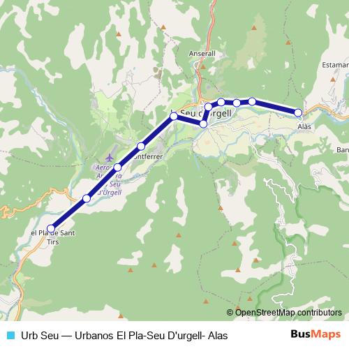 Urb Seu bus Line Map