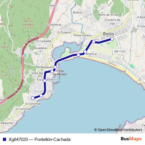 Xg847020 bus Line Map
