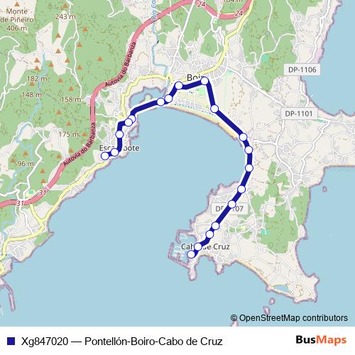 Xg847020 bus Line Map