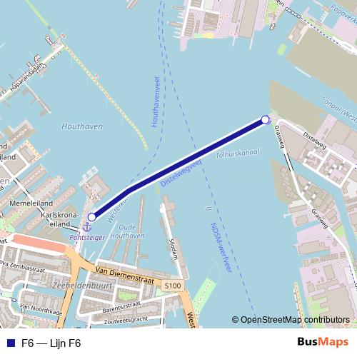F6 ferry Line Map