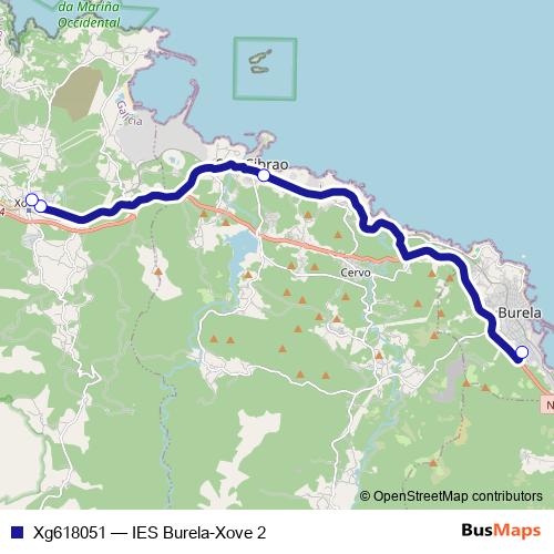 Xg618051 bus Line Map