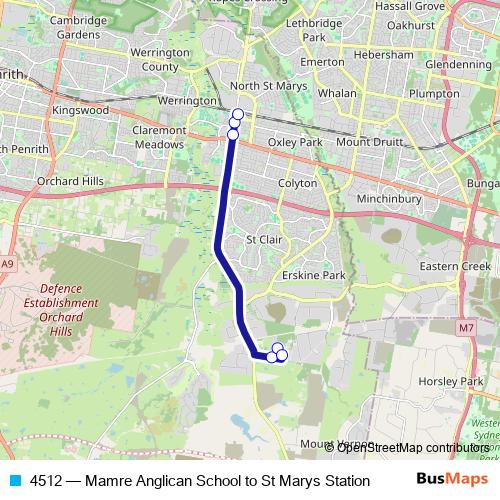 4512 bus Line Map